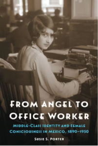 Book Cover portraying woman sitting at an office desk